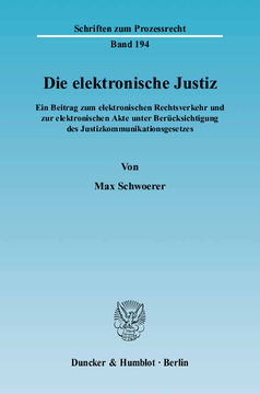 Die elektronische Justiz Die elektronische Justiz