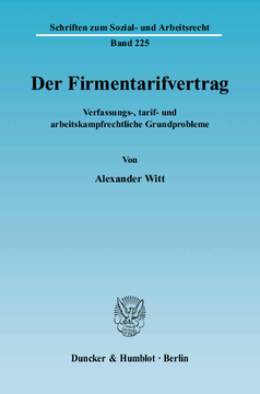 Der Firmentarifvertrag Der Firmentarifvertrag