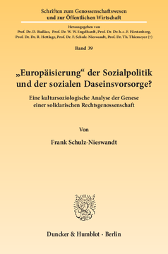»Europäisierung« der Sozialpolitik und der sozialen Daseinsvorsorge? »Europäisierung« der Sozialpolitik und der sozialen Daseinsvorsorge?