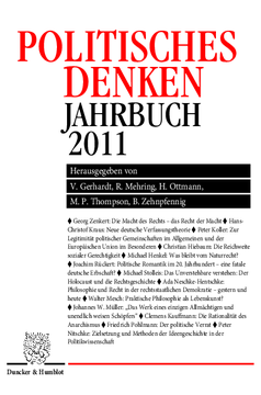 Politisches Denken. Jahrbuch 2011 Politisches Denken. Jahrbuch 2011