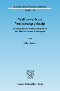Wettbewerb als Verfassungsprinzip