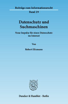 Datenschutz und Suchmaschinen Datenschutz und Suchmaschinen