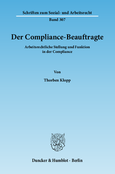 Der Compliance-Beauftragte Der Compliance-Beauftragte