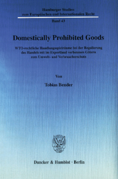 Domestically Prohibited Goods Domestically Prohibited Goods