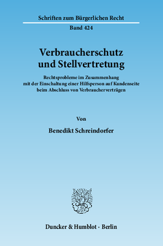 Verbraucherschutz und Stellvertretung Verbraucherschutz und Stellvertretung