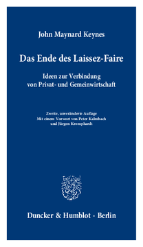 Das Ende des Laissez-Faire Das Ende des Laissez-Faire