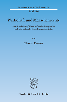 Wirtschaft und Menschenrechte Wirtschaft und Menschenrechte