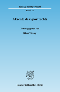 Akzente des Sportrechts