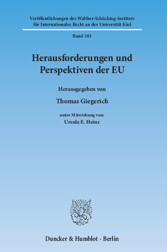 Herausforderungen und Perspektiven der EU Herausforderungen und Perspektiven der EU