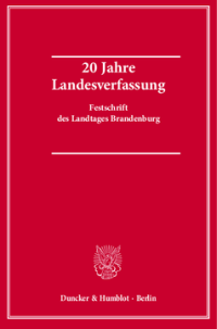 20 Jahre Landesverfassung
