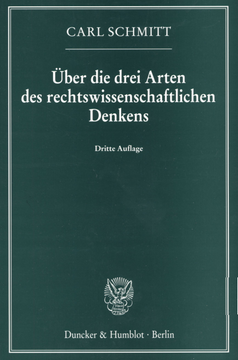 Über die drei Arten des rechtswissenschaftlichen Denkens Über die drei Arten des rechtswissenschaftlichen Denkens