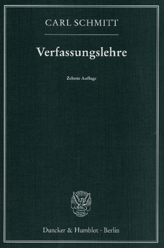 Verfassungslehre Verfassungslehre