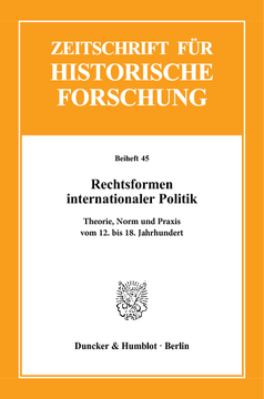 Rechtsformen internationaler Politik Rechtsformen internationaler Politik
