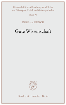 Gute Wissenschaft Gute Wissenschaft