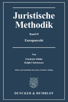 Juristische Methodik Juristische Methodik