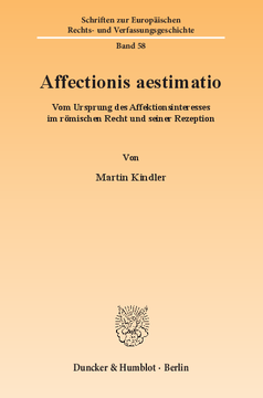 Affectionis aestimatio Affectionis aestimatio