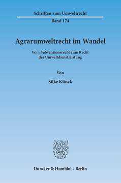 Agrarumweltrecht im Wandel Agrarumweltrecht im Wandel