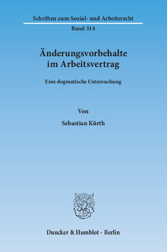 Änderungsvorbehalte im Arbeitsvertrag Änderungsvorbehalte im Arbeitsvertrag