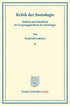 Kritik der Soziologie Kritik der Soziologie