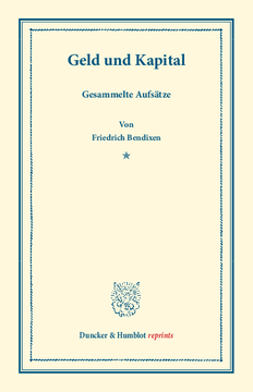 Geld und Kapital Geld und Kapital