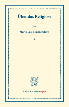Über das Religiöse Über das Religiöse