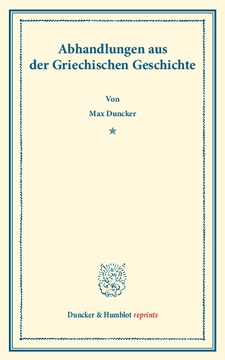 Abhandlungen aus der Griechischen Geschichte Abhandlungen aus der Griechischen Geschichte