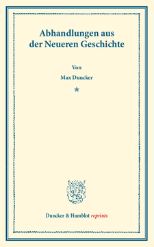 Abhandlungen aus der Neueren Geschichte Abhandlungen aus der Neueren Geschichte