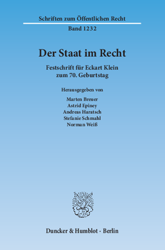 Der Staat im Recht Der Staat im Recht