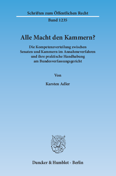 Alle Macht den Kammern? Alle Macht den Kammern?