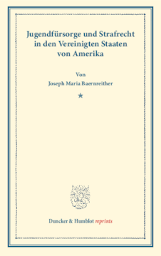 Jugendfürsorge und Strafrecht Jugendfürsorge und Strafrecht