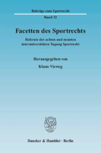 Facetten des Sportrechts