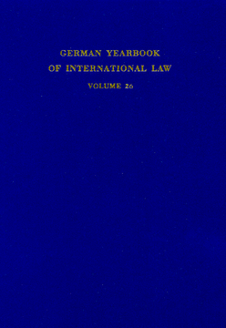 German Yearbook of International Law / Jahrbuch für Internationales Recht German Yearbook of International Law / Jahrbuch für Internationales Recht