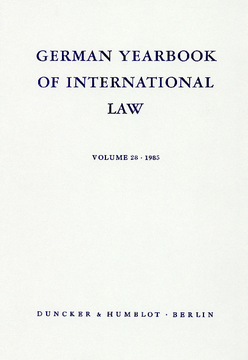 German Yearbook of International Law / Jahrbuch für Internationales Recht German Yearbook of International Law / Jahrbuch für Internationales Recht