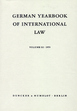 German Yearbook of International Law / Jahrbuch für Internationales Recht German Yearbook of International Law / Jahrbuch für Internationales Recht