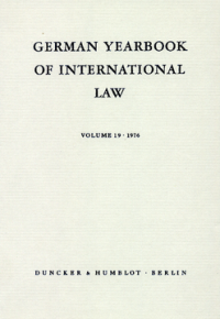 German Yearbook of International Law / Jahrbuch für Internationales Recht