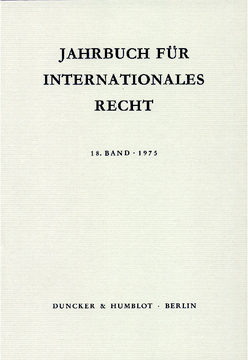 Jahrbuch für Internationales Recht Jahrbuch für Internationales Recht