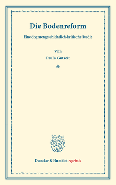 Die Bodenreform Die Bodenreform