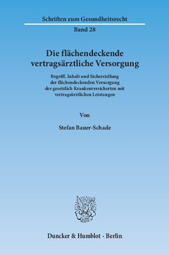 Die flächendeckende vertragsärztliche Versorgung Die flächendeckende vertragsärztliche Versorgung