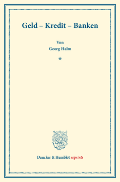 Geld – Kredit – Banken
