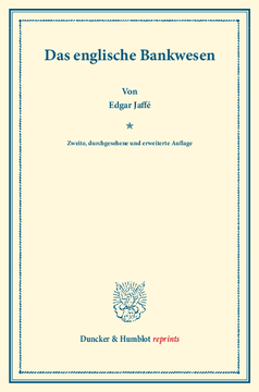 Das englische Bankwesen