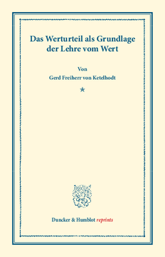 Das Werturteil Das Werturteil