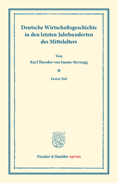 Deutsche Wirtschaftsgeschichte Deutsche Wirtschaftsgeschichte