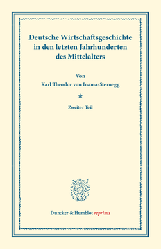 Deutsche Wirtschaftsgeschichte Deutsche Wirtschaftsgeschichte
