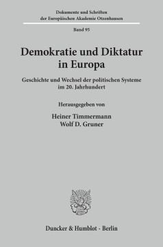 Demokratie und Diktatur in Europa Demokratie und Diktatur in Europa