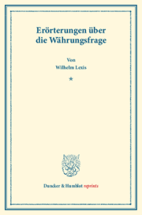 Erörterungen über die Währungsfrage