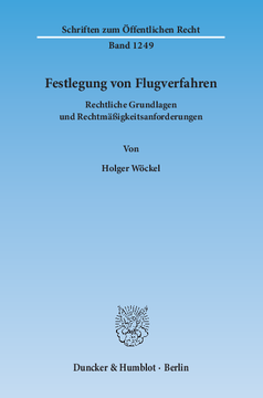 Festlegung von Flugverfahren Festlegung von Flugverfahren