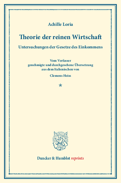 Theorie der reinen Wirtschaft