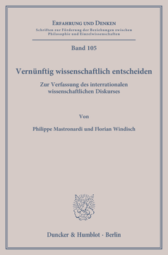 Vernünftig wissenschaftlich entscheiden Vernünftig wissenschaftlich entscheiden