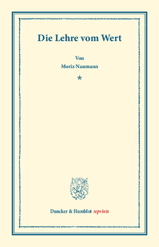Die Lehre vom Wert Die Lehre vom Wert