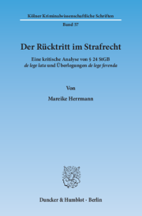 Der Rücktritt im Strafrecht